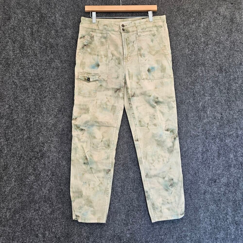 Anthropologie The Wanderer Utility Cargo Pants Tie Dye Tapered Size 30